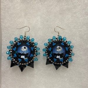 Native American beaded hook earrings